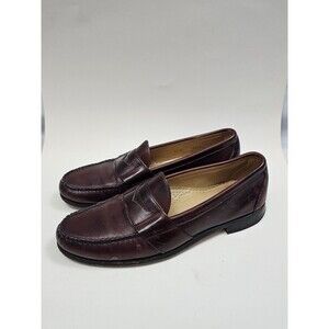 Allen Edmonds Cameron Penny Loafer 11 C Narrow Burgandy Preppy Oldmoney